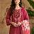 Women Floral Embroidered Regular Thread Work Kurta with Trousers & With Dupatta