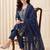 Women Ethnic Motifs Embroidered Regular Thread Work  Cotton Kurta with Trousers & With Dupatta