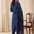 Women Ethnic Motifs Embroidered Regular Thread Work  Cotton Kurta with Trousers & With Dupatta