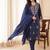 Women Ethnic Motifs Embroidered Regular Thread Work  Cotton Kurta with Trousers & With Dupatta