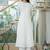 Floral Printed Mandarin Collar Pleated  Cotton A-Line Kurta With Trouser
