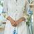 Floral Printed Mandarin Collar Pleated  Cotton A-Line Kurta With Trouser