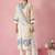 Women Floral Embroidered Regular Thread Work Kurta with Trousers & With Dupatta