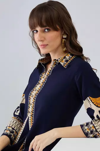 Women Ethnic Motifs Printed Regular Kurta with Trousers
