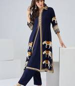 Women Ethnic Motifs Printed Kurta with Trousers