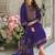 Floral Embroidered Regular Sequinned Kurta With Trousers & Dupatta