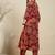 Women Floral Printed Pleated  Cotton Kurta with Trousers