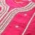 Plus Size Magenta Embroidered Straight Kurta Trousers With Dupatta Set