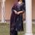 Women Printed Panelled Thread Work  Cotton Kurta with Trousers & With Dupatta