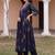 Women Printed Panelled Thread Work  Cotton Kurta with Trousers & With Dupatta