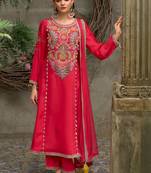 Women Ethnic Motifs Embroidered Kurta with Trousers & Dupatta