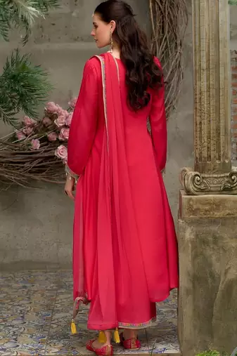Women Ethnic Motifs Embroidered Kurta with Trousers & Dupatta