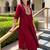 Women Ethnic Motifs Embroidered Empire Thread Work Liva Kurta with Trousers