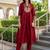 Women Ethnic Motifs Embroidered Empire Thread Work Liva Kurta with Trousers