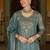 Women Paisley Embroidered Regular Beads and Stones Kurta with Palazzos & With Dupatta