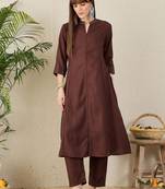 Women Regular A-Line Kurta with Trousers