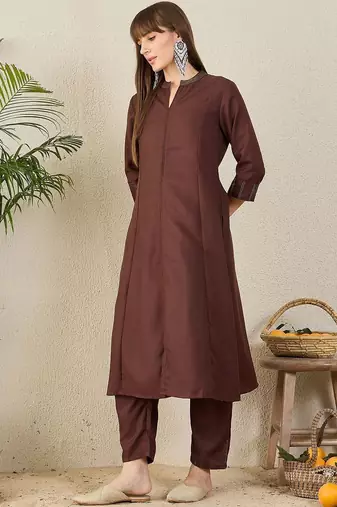 Women Regular A-Line Kurta with Trousers