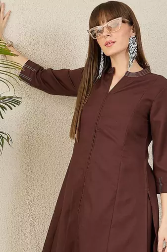 Women Regular A-Line Kurta with Trousers