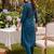 Women Floral Embroidered Regular Thread Work  Cotton Kurta with Trousers
