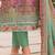 Floral Printed Sequinned Linen Kurta With Trousers And Dupatta
