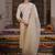 Floral Embroidered Liva Kurta with Trousers & Dupatta