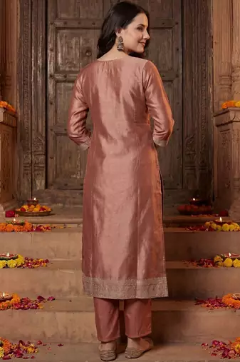 Women Ethnic Motifs Regular Kurta with Trousers & With Dupatta
