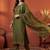Women Ethnic Motifs Embroidered Regular Kurta with Trousers & With Dupatta