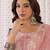 Floral Embroidered Thread Work Straight Kurta With Trouser And Dupatta