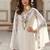 Women Floral Embroidered Regular Sequinned  Cotton Kurta & Trousers & Dupatta