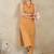 Ethnic Motifs Printed V-Neck Straight  Cotton Kurta With Trousers