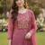 Women Floral Embroidered Regular Thread Work Kurta with Trousers & With Dupatta