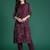 Floral Embroidered Thread Work Pure Cotton Kurta with Trousers