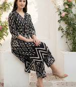 Women Printed Regular Pure Cotton Kurta with Palazzos