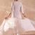 Floral Embroidered V-Neck Thread Work  Cotton Kurta With Trousers & Dupatta