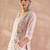 Floral Embroidered V-Neck Thread Work  Cotton Kurta With Trousers & Dupatta