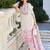 Women Floral Embroidered Regular Thread Work Linen Kurta with Trousers & With Dupatta
