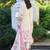 Women Floral Embroidered Regular Thread Work Linen Kurta with Trousers & With Dupatta