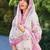 Women Floral Embroidered Regular Thread Work Linen Kurta with Trousers & With Dupatta