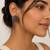 Grey freshwater pearl cluster stud earrings for women