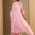 Women Embroidered Empire Thread Work  Cotton Kurta with Trousers & Dupatta