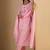 Women Embroidered Empire Thread Work  Cotton Kurta with Trousers & Dupatta