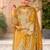 Floral Embroidered Zari Organza Kurta With Trousers And Dupatta