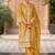 Floral Embroidered Zari Organza Kurta With Trousers And Dupatta