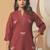Women Embroidered Regular Thread Work Pure Cotton Kurta with Palazzos
