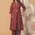 Women Embroidered Regular Thread Work Pure Cotton Kurta with Palazzos