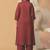 Women Embroidered Regular Thread Work Pure Cotton Kurta with Palazzos