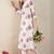 Women Floral Printed Pleated  Cotton Kurta with Trousers