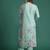 Floral Embroidered Thread Work Linen Kurta with Trousers & With Dupatta
