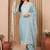 Women Ethnic Motifs Embroidered Regular Chikankari Kurta with Trousers & With Dupatta
