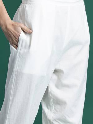 Ethnic Motifs Printed Panelled Pure Cotton Kurta with Trousers & Dupatta 3